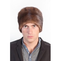 Mens mink deals fur hat